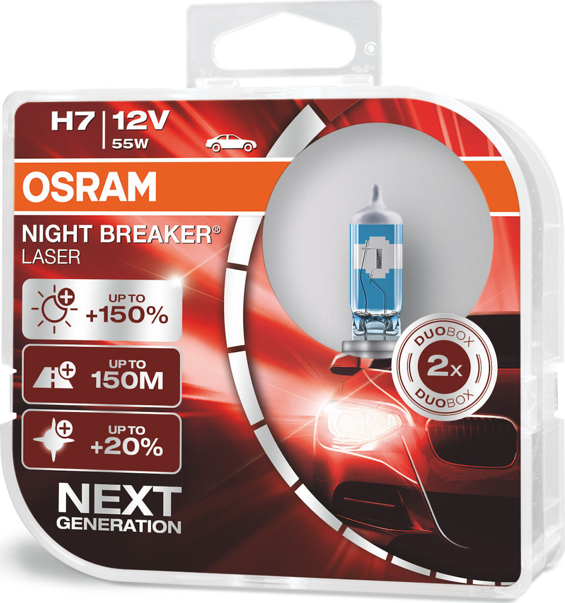 Λάμπα OSRAM Night Breaker Laser H7 (12V 55W - PX26d)