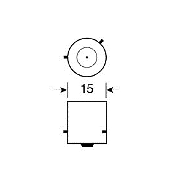 Λάμπα PILOT LED PY21W BAU15s (12V 21W 11Lm/Πορτοκαλί)