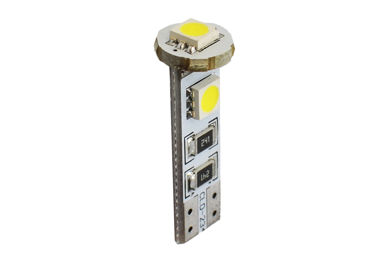 Λάμπα T10 LED 3smd Χωρίς Κάλυκα (Λευκό/Canbus/12V)