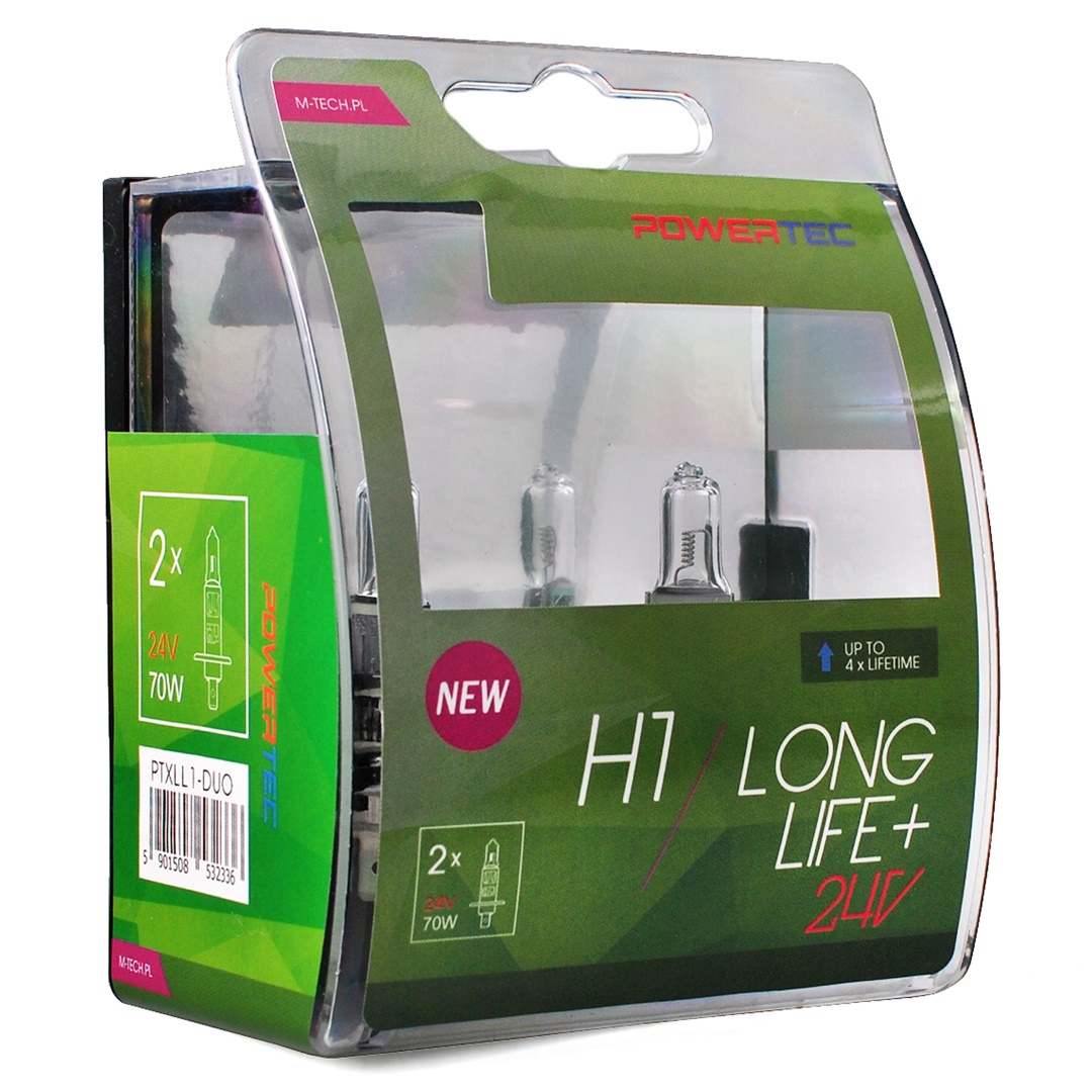 Λάμπες POWERTECH LONG LIFE+ H1 (24V 70W - P14.5s)