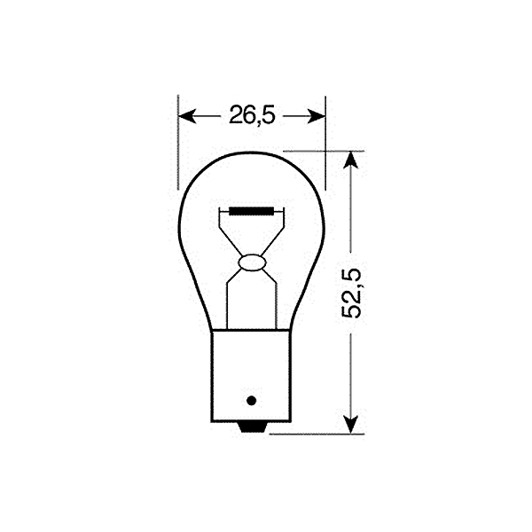 Λάμπες LAMPA P21W Αλογόνου 12V 21W (10 τεμάχια)