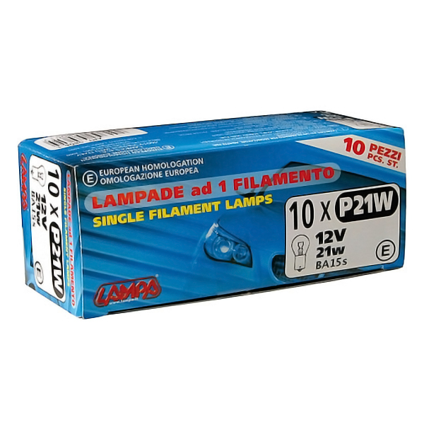 Λάμπες LAMPA P21W Αλογόνου 12V 21W (10 τεμάχια)