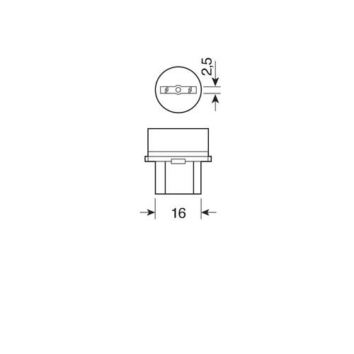 Λάμπες LAMPA P27/7W (12V 27/7W)