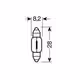 Λάμπες Σωληνωτές LAMPA (12V 10W / 8mm x 28mm)
