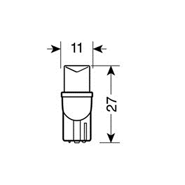 Λάμπες LAMPA T-10 LED  Χωρίς Κάλυκα (Άσπρο)