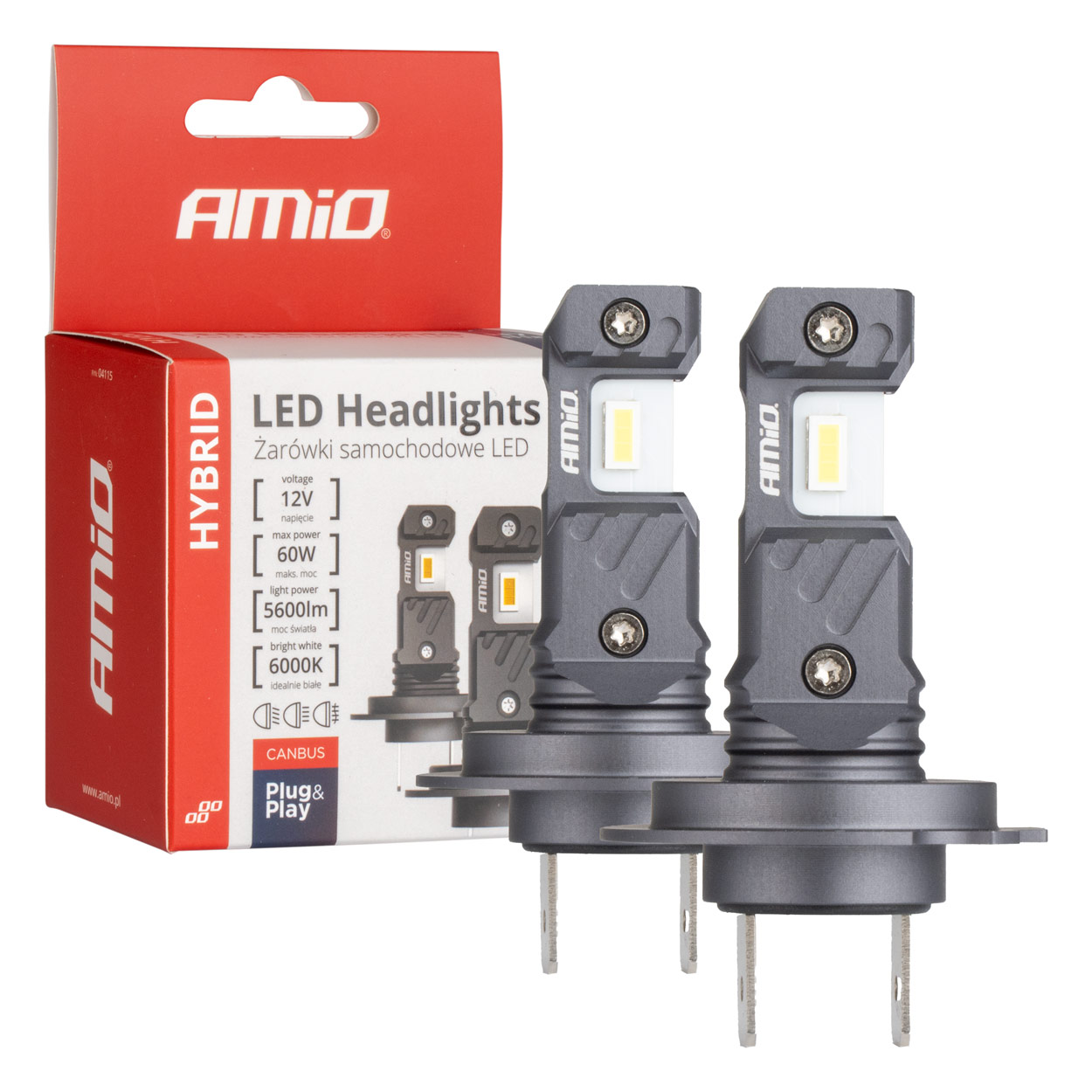ΛΑΜΠΕΣ LED H7/Η18 12V 60W 6.000K 5.600lm +400% LED CAN-BUS HYBRID SERIES