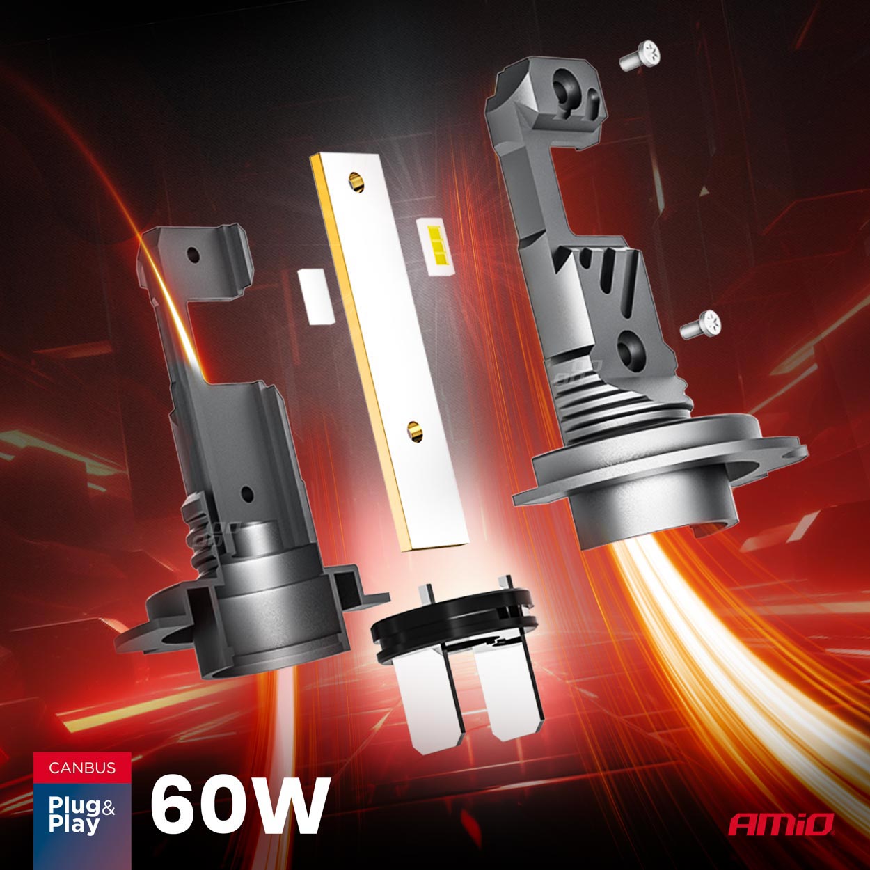 ΛΑΜΠΕΣ LED H7/Η18 12V 60W 6.000K 5.600lm +400% LED CAN-BUS HYBRID SERIES