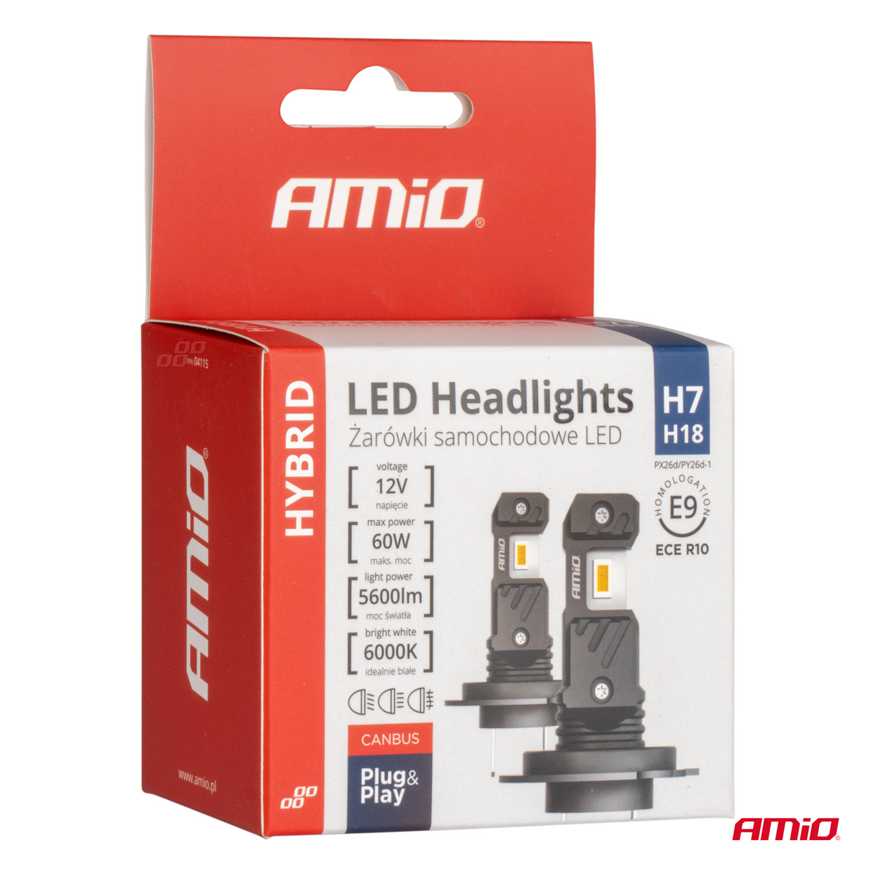 ΛΑΜΠΕΣ LED H7/Η18 12V 60W 6.000K 5.600lm +400% LED CAN-BUS HYBRID SERIES