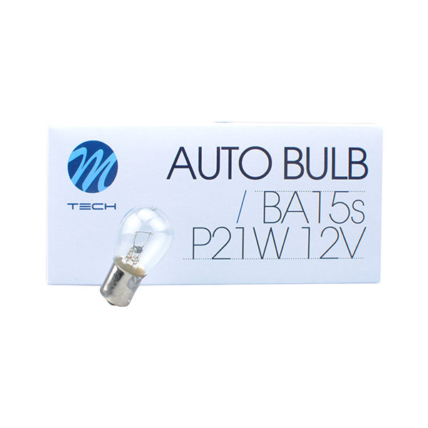 Λάμπες M-TECH P21W 12V 21W (10 τεμάχια)