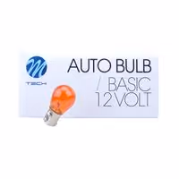 Λάμπες M-TECH PY21W BAU15s 12V 21W / Πορτοκαλί / Λωξή (10 τεμάχια)