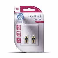 Λάμπες M-TECH T10 PLATINUM LED 4smd Χωρίς Κάλυκα (Άσπρο/Canbus/12V)