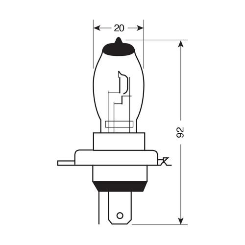 Λάμπες PILOT Xenium Race H4 (12V 55/60W - P43t)