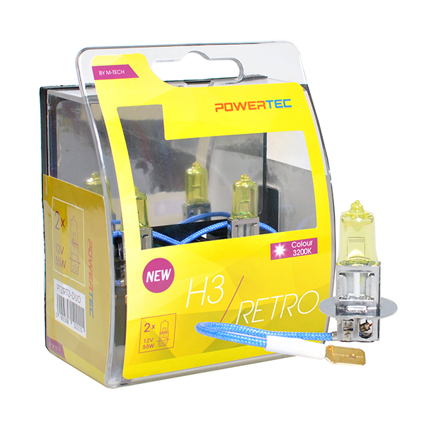 Λάμπες POWERTEC Retro H3 (12V 55W - PK22s)