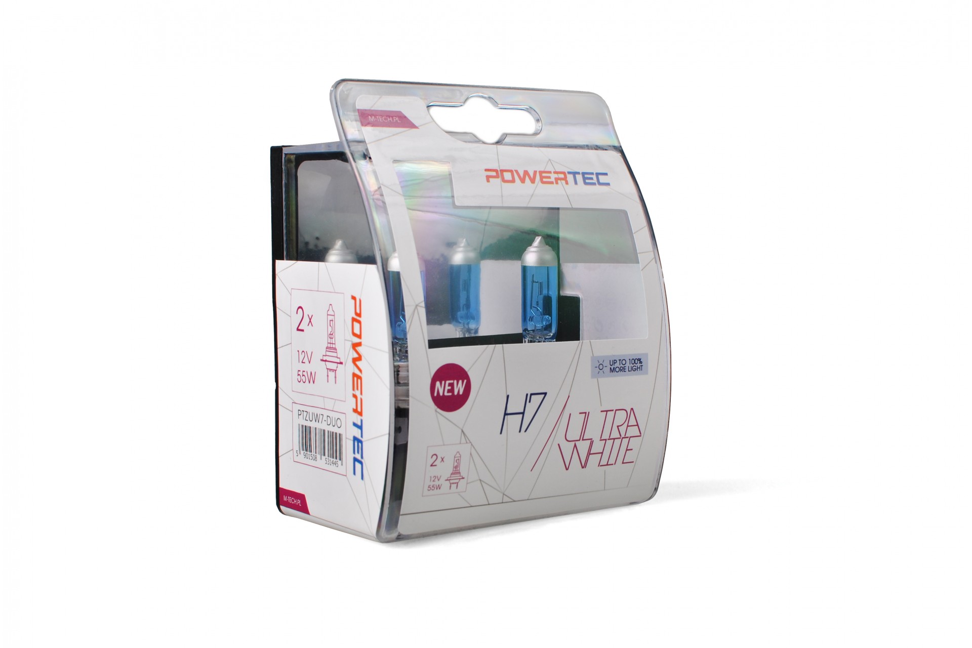 Λάμπες POWERTEC Ultra White H7 (12V 55W - PX26d)