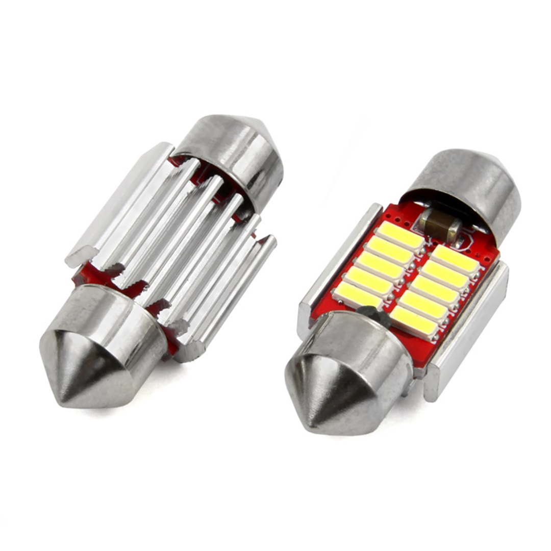 Λάμπες Σωληνωτές AMiO LED 10smd (Canbus/12-24V/12mm x 31mm)