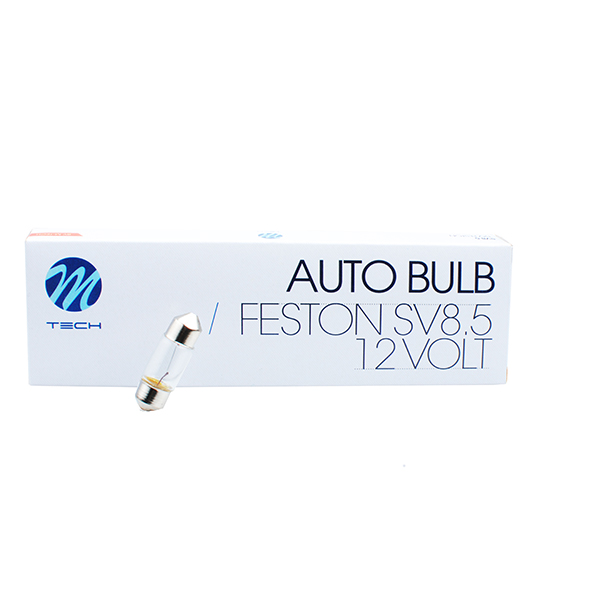 Λάμπες Σωληνωτές M-TECH C10W SV8.5 12V 10W / 36mm (10 τεμάχια)