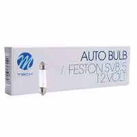 Λάμπες Σωληνωτές M-TECH C5W SV8.5 12V 5W / 41mm (10 τεμάχια)