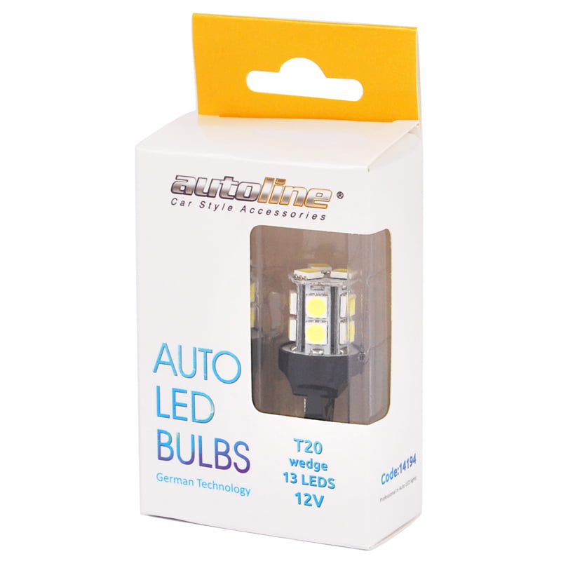Λάμπες AUTOLINE T20 LED 13smd Χωρίς Κάλυκα (12V)