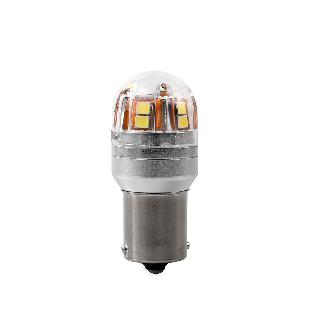 P21W 12/24V Ba15s 2,8W 450lm 15xSMD LED CAN-BUS ΛΕΥΚΟ BLISTER