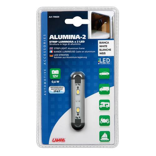 Πλαφονιέρα LAMPA Αλουμινίου 2 LED