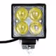 Προβολέας LED Με Λευκό Φως (Τετράγωνος / 12W / 4D / 10-30V)