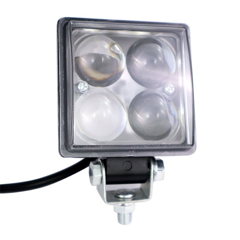 Προβολέας LED Με Λευκό Φως (Τετράγωνος / 12W / 4D / 10-30V)