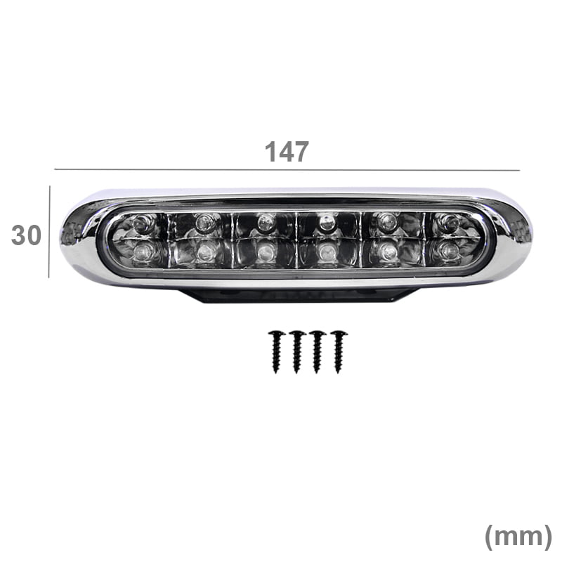 Προβολείς DLAA ΙΝΟΧ DAYLIGHT LED Με Μπλε Φως (12V)