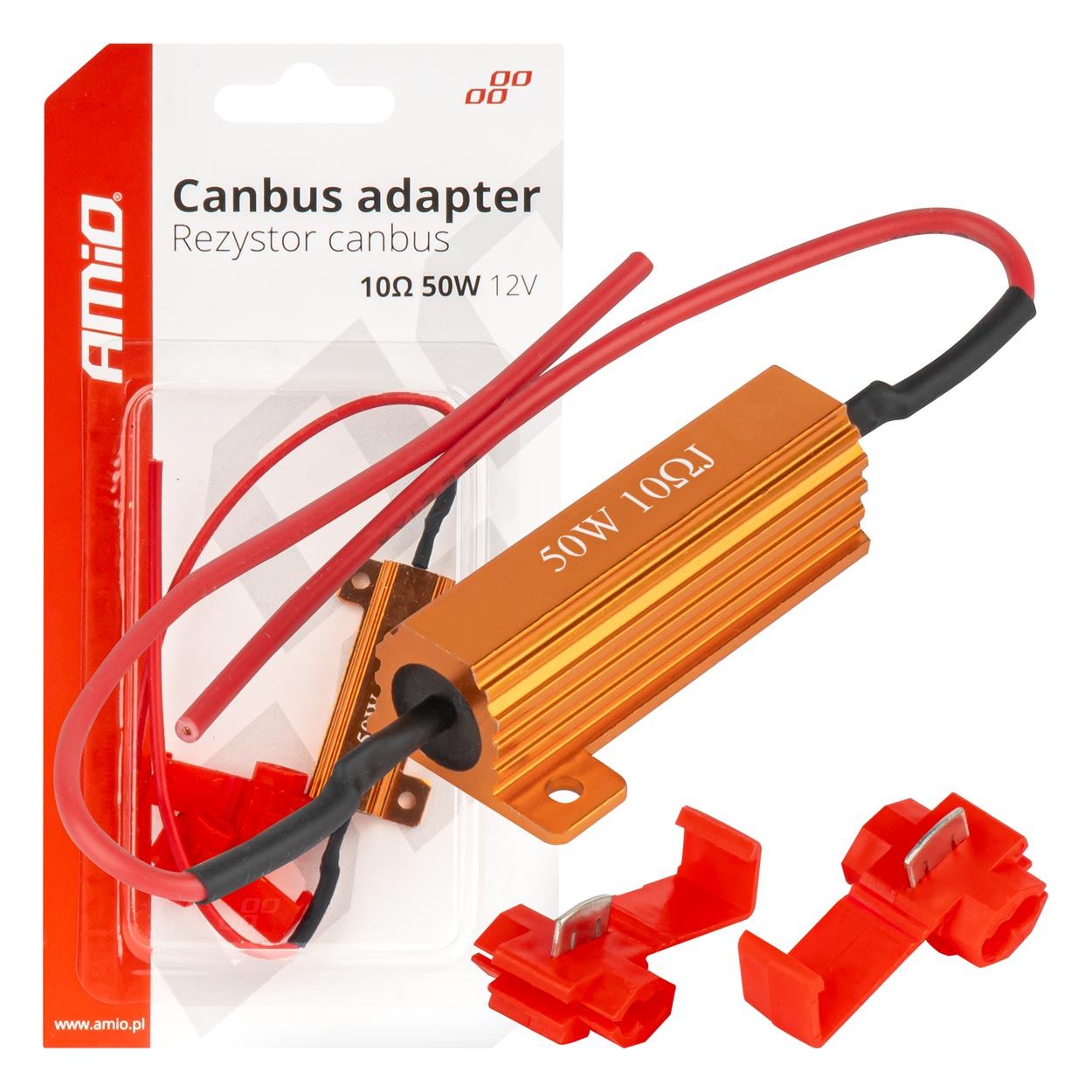 Αντίσταση (Canceller) CAN-BUS AMiO (12V / 50W / 10Ω)