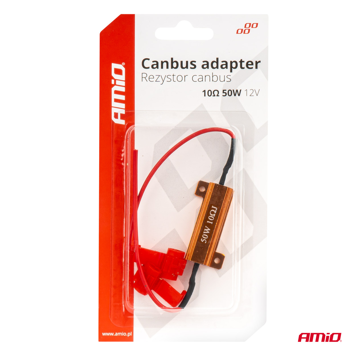 Αντίσταση (Canceller) CAN-BUS AMiO (12V / 50W / 10Ω)