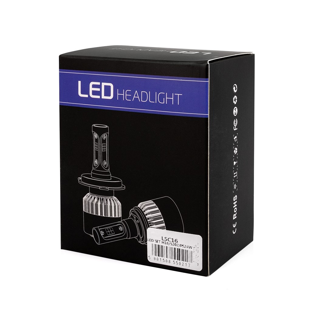 Λάμπες H16 Σύστημα LED Headlight (10-36V/80W/6500K)