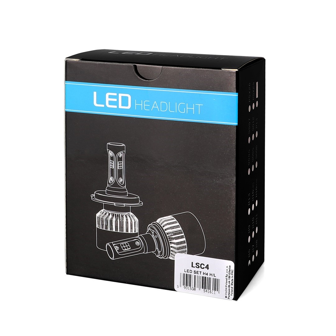 Λάμπες H4 Σύστημα LED Headlight (9-32V/4x10W/6500K)