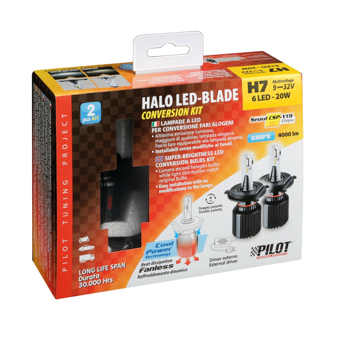 Λάμπες H7 LAMPA Σύστημα LED 6 Seoul CSP-Y19 (9-32V/20W/2000Lm/Canbus)