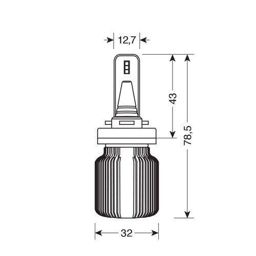Λάμπες H8/H11/H16 LAMPA Σύστημα LED 6 Seoul PGJ19-X (9-32V/20W/4000Lm/Canbus)