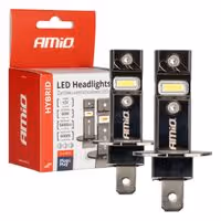 ΛΑΜΠΕΣ LED H3 12V 60W 6.000K 5.600lm +400% LED CAN-BUS HYBRID SERIES AMIO