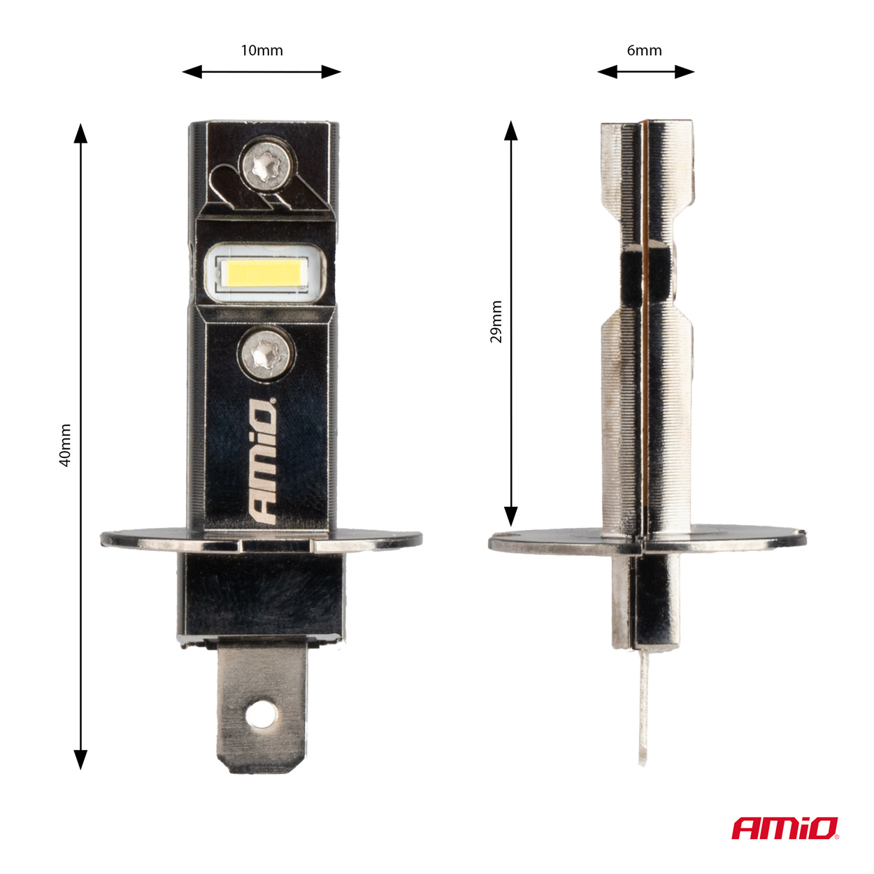 ΛΑΜΠΕΣ LED H3 12V 60W 6.000K 5.600lm +400% LED CAN-BUS HYBRID SERIES AMIO