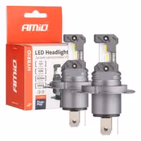 ΛΑΜΠΕΣ LED H4 12V 60W 6.000K 5.600lm +400% LED CANBUS HYBRID SERIES AMIO