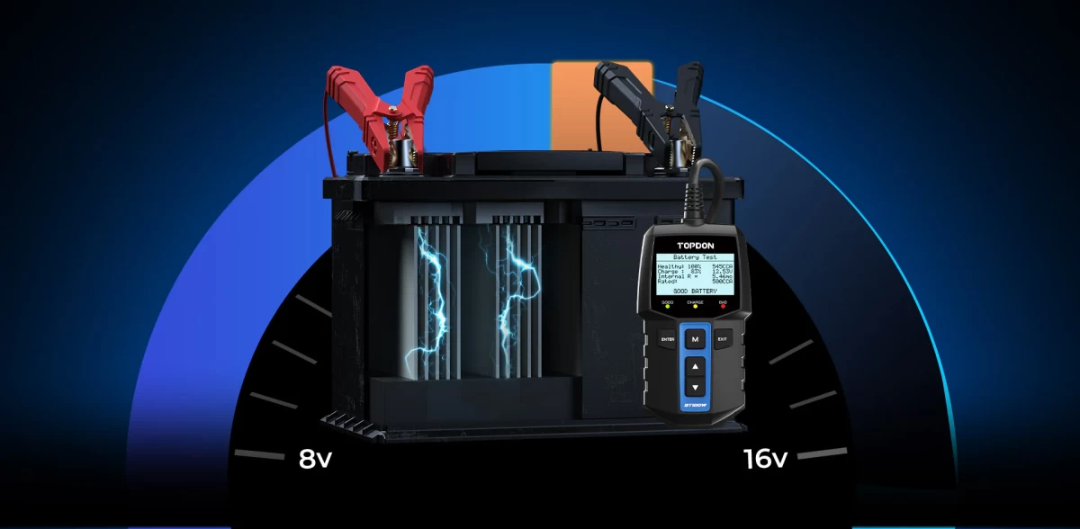 Διαγνωστικό Μπαταρίας TOPDON BT100W (12V)