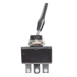 Διακόπτης Πλακέ/Χεράκι ON - OFF (Μαύρο - 3pin - 15A - 12V)