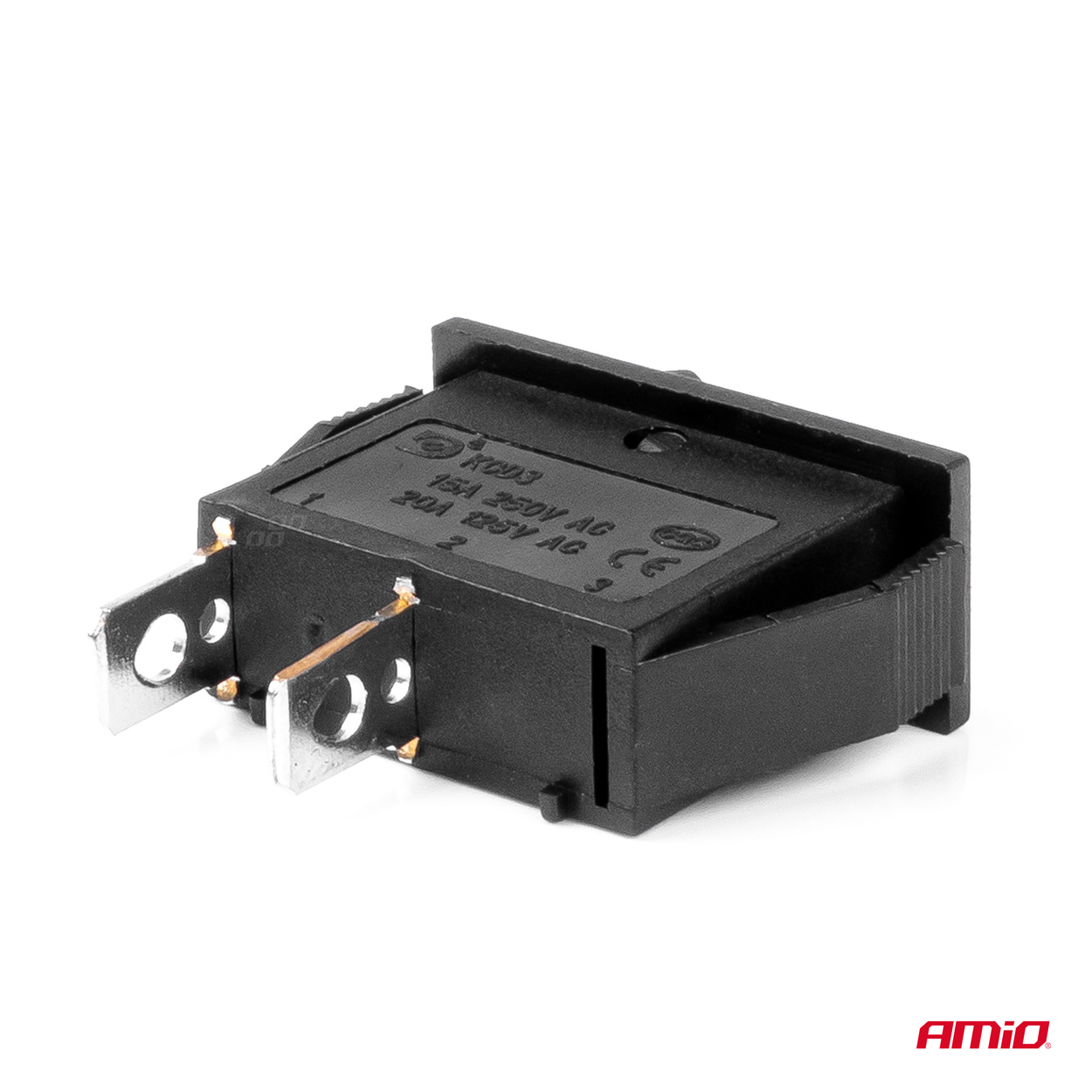 ΔΙΑΚΟΠΤΗΣ ON/OFF  2 ΕΠΑΦΩΝ 12V 20A 10mm x 26mm ΜΑΥΡΟΣ  ΑΜΙΟ