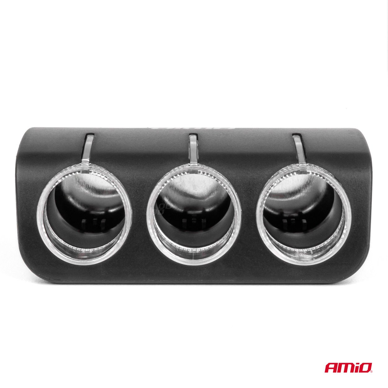 Amio - ΑΝΤΑΠΤΟΡΑΣ ΑΝΑΠΤΗΡΑ 12/24V 120W ΜΑΥΡΟΣ/3 ΘΕΣΕΙΣ/ΚΑΛΩΔΙΟ 80cm - 1 Τεμ. (04359/AM)