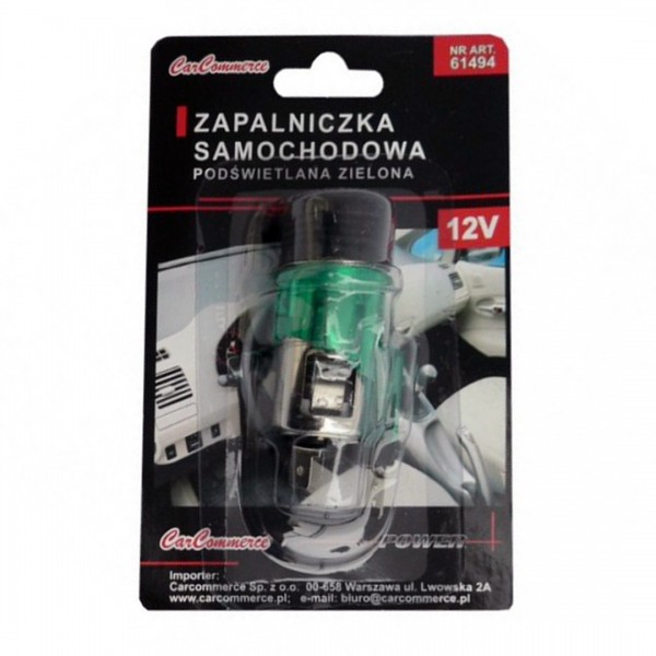Αναπτήρας CarCommerse με Φως (12V)