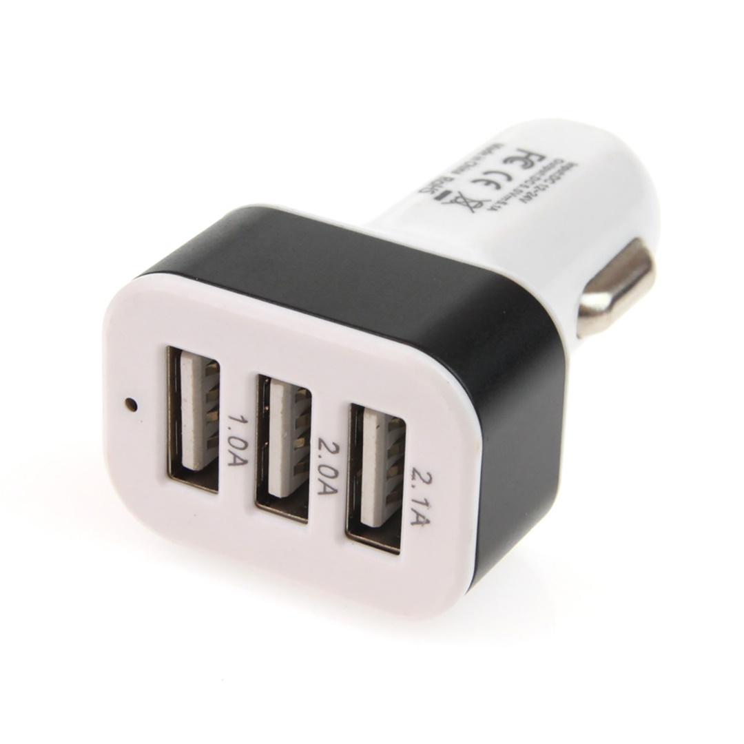 Φορτιστής Αναπτήρα AMiO Με 3 Θύρες USB 12V / 24V / 5100mA (1Α, 2Α, 2.1Α)
