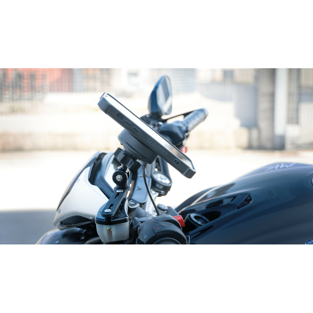 Ασύρματος Φορτιστής Κινητού Wireless Vibration Dampener 15W της σειράς Optiline με 3D Αντικραδασμικό Σύστημα, Duolock 2.0, Καλώδιο 180 cm, Βύσμα SAE, Ασφάλεια, συμβατή με Βάσεις, Θήκες ή Αντάπτορες Κινητού Optiline ή Βάσεις Στήριξης με μπίλια 19 mm