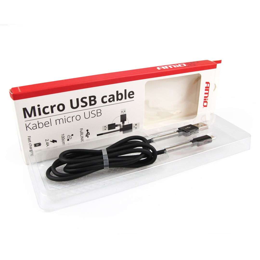 Καλώδιο AMiO Ταχείας Φόρτισης USB / micro USB
