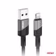 Καλώδιο Φόρτισης & Μεταφοράς Δεδομένων AMiO USB Type A Σε Apple Lightning Με LED 3A (100cm)