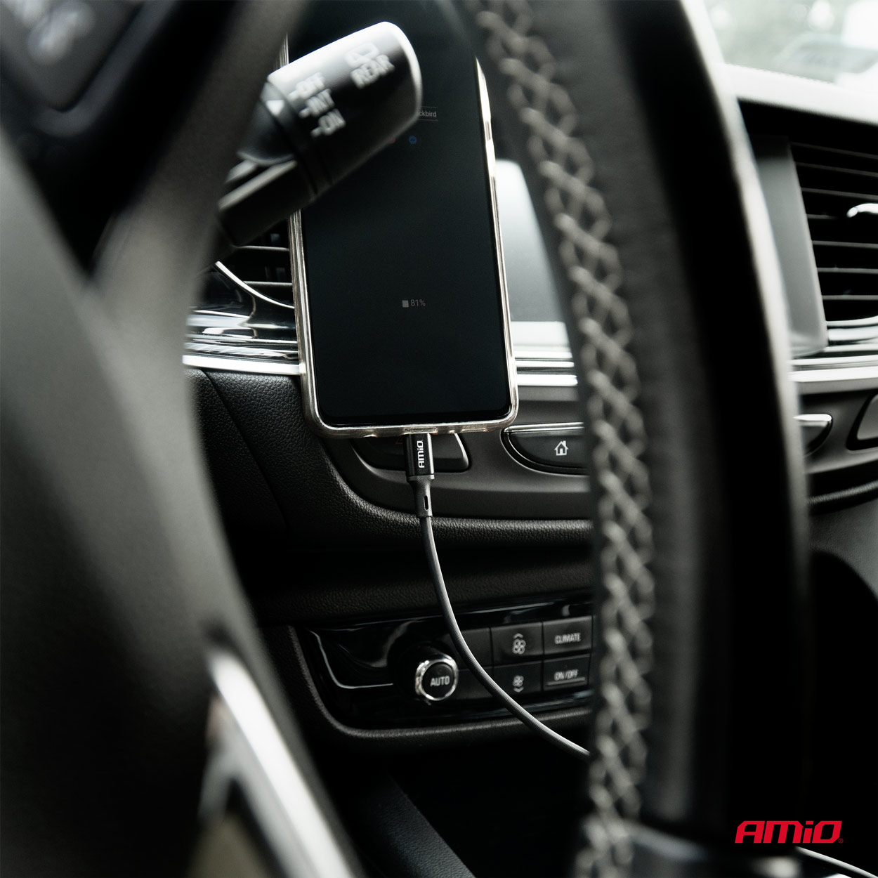Καλώδιο Φόρτισης & Μεταφοράς Δεδομένων AMiO USB Type A Σε Apple Lightning Με LED 3A (100cm)