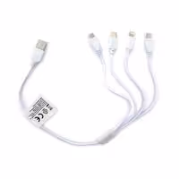 Καλώδιο AUTOLINE Φόρτισης 4 in 1 USB / microUSB / miniUSB / iPhone 4/5 / Type-C (37cm)