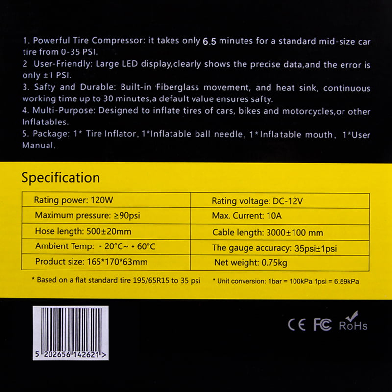 ΤΡΟΜΠΑ ΑΥΤΟΚΙΝΗΤΟΥ 120W 90PSI ΜΕ ΦΑΚΟ ΚΑΙ ΨΗΦΙΑΚΗ ΟΘΟΝΗ