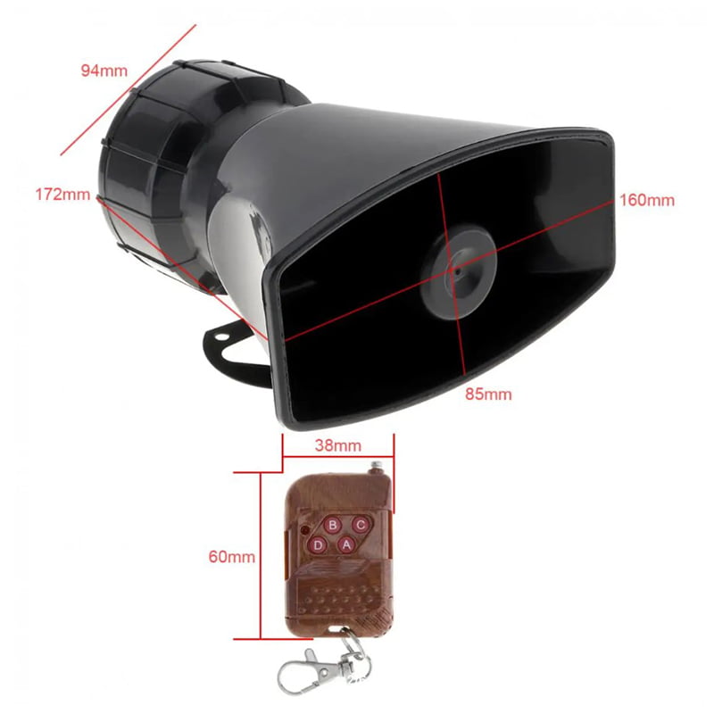 Κόρνα Αστυνομίας Ασύρματη 12V 30W