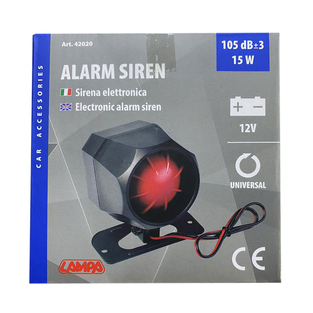 Σειρήνα Συναγερμού LAMPA 6 Τόνων (12V/1,2A/105dB)